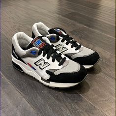 Brand New In The Box. Authentic Item From 2014. Custom Black Leather New Balance Sneakers, Black Leather Custom New Balance Sneakers, Black New Balance Custom Sneakers With Round Toe, New Balance White, Shoes New Balance, New Balance Shoes, Mens Shoes Sneakers, New Balance, Men's Shoes