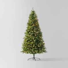 7.5' Pre-lit Alberta Spruce Artificial Christmas Tree Dual Color LED Lights - Wondershop™: Electric, Flame-Resistant, Indoor Use Alberta Spruce, Christmas Tree Clear Lights, Color Led Lights, Spruce Christmas Tree, Target Christmas, Warm White Lights, Classic Christmas Tree, White Light Bulbs, Led Color Changing Lights