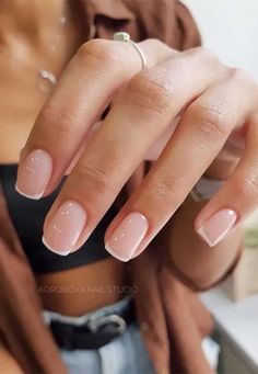 40 Trendy French Tip Nails For A Modern Twist Colorful French, Best Nail Art Designs, Shellac Nails, Short Nail Designs, Pretty Acrylic Nails, Chic Nails