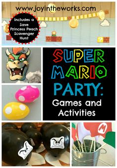 super mario party games and activities