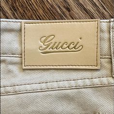 Never Had A Chance To Wear This Gorgeous Pants So My Loss Is Your Gain! Never Had A Chance, Gucci Pants, Beige Jeans, Jeans Color, Colored Jeans, Boot Cut, Pant Jumpsuit, Pants For Women, Gucci