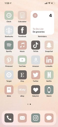 an iphone screen showing the icons for different types of things to see and do on it