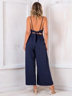 Buy More! Save More!

Color : Black Pink Blue

Size : S M L XL

Occasion : Casual/Daily

Fabric : Cotton Blends




Size
Length(cm)
Bust(cm)
Waist(cm)


S
127
86
72


M
128
91
77


L
129
96
82


XL
130
101
87 Wide Leg Jumpsuit For Beach, Backless Solid Color Jumpsuits And Rompers For Spring, Spring Solid Color Backless Jumpsuits And Rompers, Spring Backless Solid Color Jumpsuit/romper, Non-stretch Wide Leg Jumpsuits And Rompers For Beach, Non-stretch Wide Leg Jumpsuits For Beach, Fitted Jumpsuits And Rompers With Spaghetti Straps And Pockets, Casual Blue High-waisted Strapless Jumpsuit, Casual Blue High Waist Strapless Jumpsuit