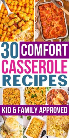 30 comfort casserole recipes kid and family approved