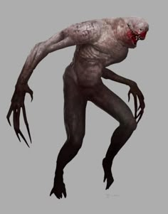 a creepy looking creature with long legs and claws