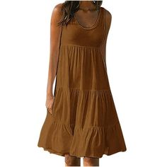 ERROR: #VALUE! Size: S.  Color: Brown.  Gender: female.  Age Group: adult.  Pattern: solid. Womens Holiday Fashion, Basics Clothing, Sundresses Women, Special Dress, Casual Short Sleeve Dress, Womens Fall Dress, Holiday Summer, Special Dresses, Elegant Blouses