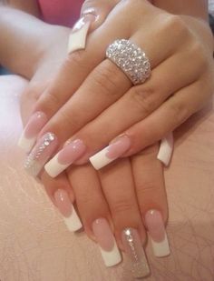 Her Nails, Classy Acrylic Nails, Pretty Gel Nails, Bling Acrylic Nails, Pink Nail, Pink Acrylic Nails