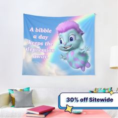 Lightweight polyester wall hanging available in three sizes. High-quality edge to edge sublimation print on one side. Hang them on bedroom/ dorm rooms or use them to divide a space. Bibble Motto - Joyful design fitting for young generations who feel positive emotions towards the stud Bibble. It can be given as a Birthday or Christmas gift to your best friend, relative, boyfriend or girlfriend who admire Bibble. The design is also fitting to brighten our daily lives. Funny Flags, Funny Tapestry, Small Tapestry, College Dorm Decorations, College Humor, Motivational Messages, Flag Banner, Flag Decor, Wall Covering