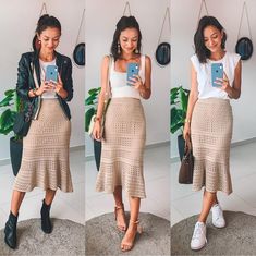 Classy Fall Outfits, Sport Chic, Mode Inspiration, Personal Stylist, Lace Skirt, No Instagram, Midi Skirt, Fall Outfits, Animal Print