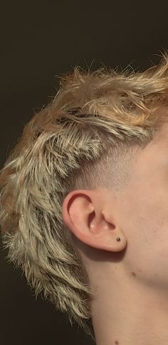 Burst Fade Mullet Women, Men’s Modern Mullet Straight Hair, Short Blonde Mullet Men, Short Edgy Mens Haircut, Burst Fade Mullet Blonde, Guy Mullet Haircut, Alt Mullet Men, Frosted Tips Mullet