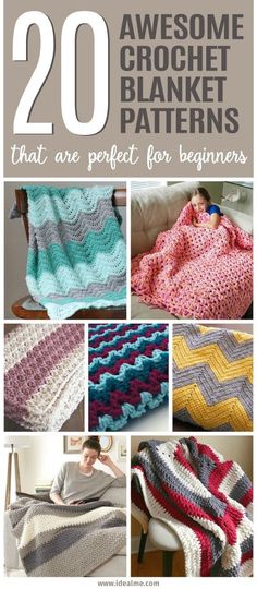 20 awesome crochet blanket patterns that are perfect for beginners to make and sell