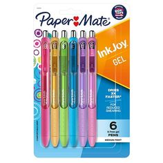 four different colored pens are in the package for $ 3 99 each, and one is pink