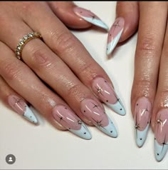 Bright Nail Designs, 29th Birthday, Almond Acrylic Nails, Bright Nails, Gem Nails, Dream Nails, Pretty Acrylic Nails, Short Acrylic Nails, French Tip Nails