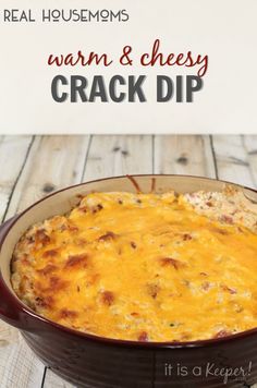 Warm & Cheesy Crack Dip | Real Housemoms Cheesy Chip Dip, Hot Cheesy Dip, Chips Packaging, Chips Dip, Snacks Packaging, Cheesy Snack, Cheesy Dip, Cheese Chips