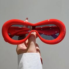 Reposhing This Item I Purchased From @Brebitz. Loved It, But Ready To Rotate For Something New. Questions? Leave A Comment Below! Playful Red Sunglasses For Party, Fun Red Plastic Sunglasses, Playful Red Sunglasses With Uv Protection, Casual Red Plastic Sunglasses, Goggle Sunglasses, Lip Shapes, Oval Face Shapes, Retro Brand, Oval Faces