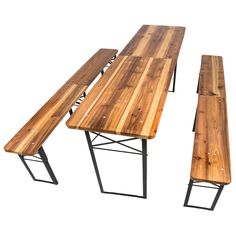 Para cumpleaños, fiestas o cualquier otro evento - este robusto conjunto de mesa y bancos invita a sentarse entre amigos. Se monta y desmonta rápidamente y es fácil de transportar y guardar. Bench And Table, Table And Bench Set, Wooden Dining Set, Bench Set, Picnic Set, Party Tent, Club Parties, Fir Wood, Garden Bench