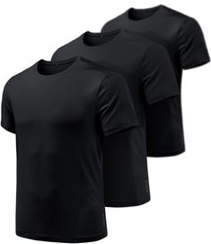 PRICES MAY VARY. *Alert: True to size : Please follow the size examples below*(EX: Size "Large recommended" - Size for 6" 215 lbs.) (EX: Size "Medium" 5'9"165 lbs.) ATHLIO Men's Workout Shirt Series designed for sports & outdoor activities. [Cool & Moisture Dry] Quick-Drying fabric keep you dry and cooling effect. [Relaxed Fit] It is designed with non-chaffing fabric for performance mobility. [Soft Hand Feel & Lightweight] It has soft to the touch, and the highest resistance to abrasion. [Sun Pr Black Short Sleeve Activewear For Outdoor Activities, Black Athletic Fit Tops For Outdoor Activities, Short Sleeve Moisture-wicking Shirt For Outdoor Activities, Moisture-wicking Short Sleeve Shirt For Outdoor Activities, Moisture-wicking Black Tops For Outdoor, Black Moisture-wicking Top For Outdoor Activities, Black Breathable T-shirt For Outdoor Activities, Breathable Black T-shirt For Outdoor Activities, Black Athletic Fit T-shirt For Training