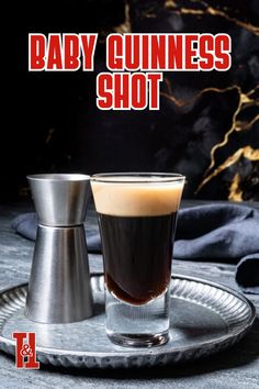 Raise a glass to holiday fun with a Baby Guinness Shot! This creamy, fun shot is perfect for your Christmas drinks and holiday cocktails, adding a playful twist to your festive celebrations. Great for serving drinks for a crowd, it’s sure to be a hit at your next holiday gathering! Baby Guiness, Baby Guinness, Guinness Cocktail, Irish Beer, Best Alcohol, Coffee Liqueur