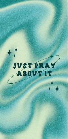 a book cover with the words just pray about it