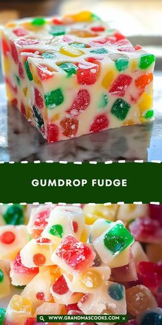 the gumdrop fudge is an easy and delicious treat