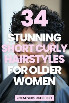 Click for More ➡️ | Save for Later ❤️  On the hunt for your next haircut? Look no further! These 34 stunning short curly hairstyles for older women are just what you need to feel fabulous. From trendy pixies to sophisticated curly bobs and effortlessly cool layered lobs, discover a style that celebrates your natural curls. Get ready to try chic colors, fresh cuts, and timeless looks that are easy to care for.  #CurlyHair #OlderWomen #ShortHairstyles #CurlyBob #CurlyPixie #NaturalCurls #HairInspo2024 #HairTrends #LayeredHaircut #SilverHair Curly Hairstyles For Older Women, Short Layered Curly Hair, Long Layered Curly Hair, Layered Curly Haircuts, Curly Bobs, Layered Pixie Haircuts, Short Curly Hairstyles For Women, Short Curly Pixie, Fine Curly Hair