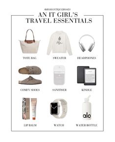 Travel Packing Checklist, What In My Bag, Healthy Lifestyle Inspiration, Pack Your Bags, Travel Wardrobe, Versatile Outfits, Instagram Summer