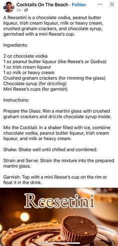 the recipe for chocolate ice cream is shown