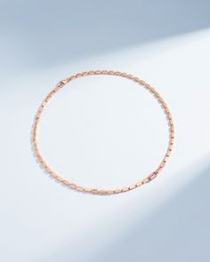 Suzanne Kalan Block-Chain Single Pink Sapphire Thick Necklace in 18k rose gold Thick Necklace, Block Chain, Golden Frame, Pink Sapphire, 18k Rose Gold, Evening Wear, Chains Necklace, Timeless Design, Necklace Lengths