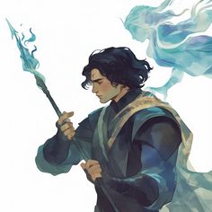 art by subidigitalart Hadrian Marlowe, Wizard Character Art, Kaladin And Syl, Wizard Fanart, Wizard Character Design, Male Witch