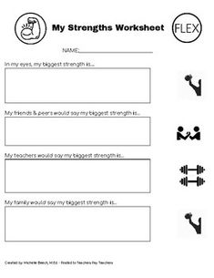 worksheet for strength and flexibility