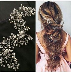 Bridal Updo With Hair Comb, Hairstyles Theme, Bridesmaid Hair Pieces, Runway Hair, Floral Hair Pieces, Flower Hair Pieces, בר מצווה, Pinterest Hair, Bridal Hair Vine