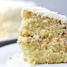 a close up of a piece of cake on a plate