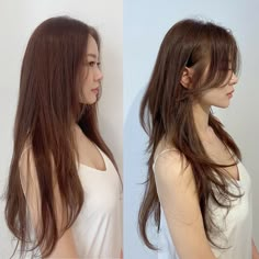 Hairstyles For Long Hair Wolfcut, Hair Straight With Layers, Mullet For Long Hair, Short Top Layers Long Hair, Layered Hair Styles For Long Hair, Long Hair Mullet Straight Hair, 360 Butterfly Haircut, Long Textured Shag Haircut, Hair Ideas Long Haircuts