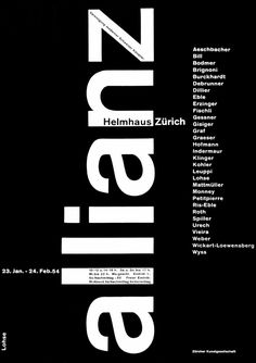 an advertisement for the berlin design festival, with black and white type on it's side