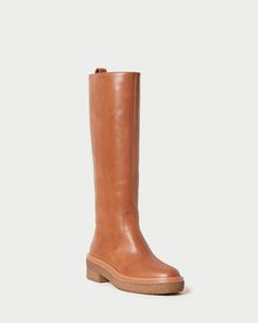 Collins Safari Tall Boot Tall Tan Boots, Brown Knee Boots, Heel Care, Mid Heel Boots, Tall Brown Boots, Tan Boots, Tall Boot, Thick Socks, Pull On Boots