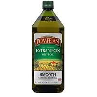 a bottle of tompelan extra virgin olive oil on a white background with clippings