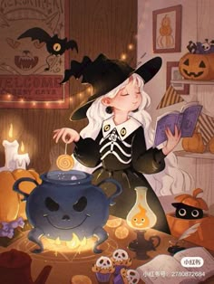 Halloween Witch Illustration, Halloween Procreate, Tarot Card Designs, Character Art Ideas, Spooky Cake, Halloween Stamps, Cake Halloween, Stuffed Pumpkin, Magical Elements