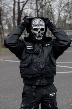 i can ship items worldwide - www.xndrops.com #darkfashion #techwearfashion #techwear #goth #darkstyle #techwearclothing #techwearfits #urbanninja #darkwear #darkoutfit #darkaesthetic #techwearstyle #warcore #darkwearfashion #allblackoutfit #altmodel Ghost Fashion, Mask Boy, Horror Cosplay, Gangster Style, Tech Wear, Techwear Fashion, Scary Ghost Pictures, Army Style