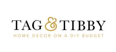 tag and tibby home decor on a diy budget logo design for a furniture store