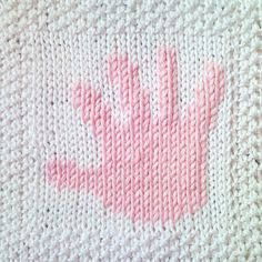 Hand print blanket square Knitting pattern by Fiona Kelly  Knitting Patterns  LoveCrafts Baby Building Blocks, Baby Handprint, Dishcloth Knitting Patterns, Cube Pattern, Knit Dishcloth, Dishcloth Pattern, Christmas Knitting Patterns