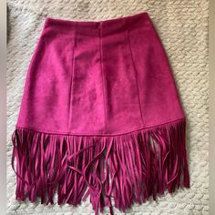 Pink Fringe Skirt Brand New With Out Tags, Selling It A Bit Pricey Just Because I’ve Never Worn It Before Because It Fit Big On Me Pink Fringe Bottoms For Summer, Summer Pink Fringe Bottoms, Pink Fringe Skirt, Fitted Pink Skirt With Fringe, Pink Sequin Tassel Skirt, Pink Fringe Mini Skirt, Pink Silk Skirt, Pink Skirt Outfits, Lululemon Skirt