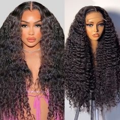 PRICES MAY VARY. 💞 26 Inch Deep Wave Lace Closure Wigs Human Hair Material: 100% Brazilian virgin human hair ,clean & healthy & soft & bouncy, no chemical. Can be dyed, straightened, bleached and restyled as you like. 💞 5x5 Deep Wave Lace Closure Wigs Human Hair Advantages: Classical popular style, fashion,charming , No Chemical Processing, Soft, Smooth as Silky, No Shedding ,No Tangle.Pre-plucked baby hair,200 density full and thick,blached knots. 💞 Lace Size: 5x5 Inch Large Lace Size, Can b Hair Clean, Closure Wigs, Wig Party, Human Wigs, Hair Wigs For Women, Curly Lace Front Wigs, Curly Human Hair Wig, Curly Waves, Deep Curly