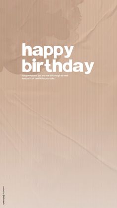 a poster with the words happy birthday on it