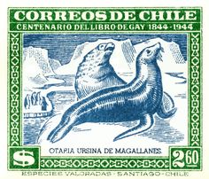 a stamp with an image of a seal on it