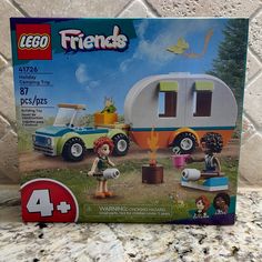 lego friends camping trailer set in the box