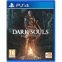 the cover art for dark soul's released on ps4, featuring a man in armor