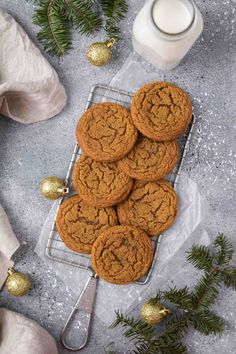 The best Soft and Chewy Ginger molasses cookies - Lifestyle of a Foodie Chewy Ginger Molasses Cookies, Molasses Cookie, Lifestyle Of A Foodie, Ginger Cookie Recipes, Ginger Molasses, Best Holiday Cookies, Ginger Molasses Cookies, Cookie Ball, Molasses Cookies