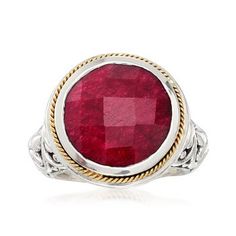 Balinese, Ruby Ring, Antique Rings, Ruby, Fine Jewelry, Yellow Gold, Sterling Silver, Ring, Yellow