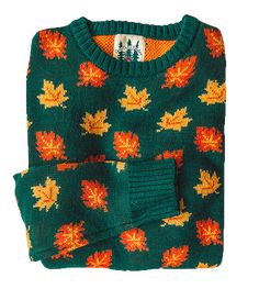 The Big Cozy Fall Leaf Sweater Leaf Sweater, Halloween Jumper, Autumn Cottage, Autumn Sweater, James Patrick, Look Retro, Fall Clothing, Fall Leaf, Cooler Look