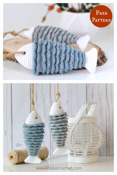 crochet fish ornament free pattern and instructions to make it in any size